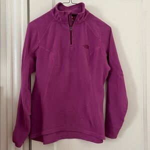 The North Face Magenta 1/4 Zip Fleece Pullover